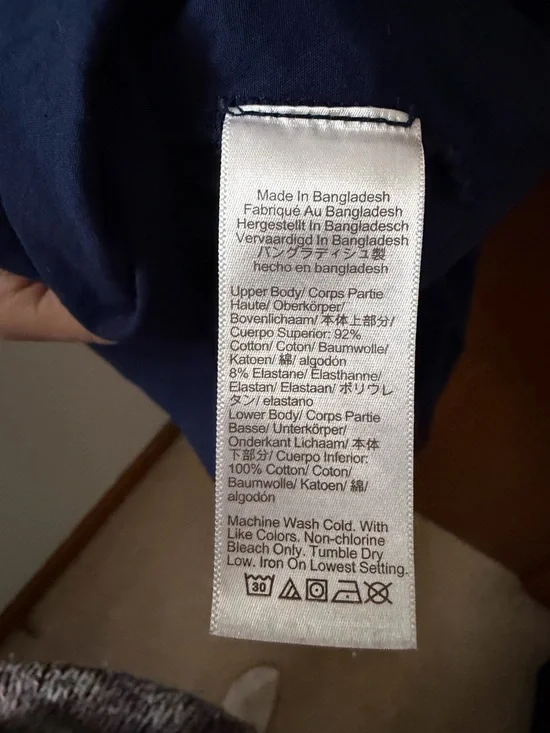 J. Crew Factory Navy Short-Sleeve Midi Dress with Pockets - Picture 7 of 8